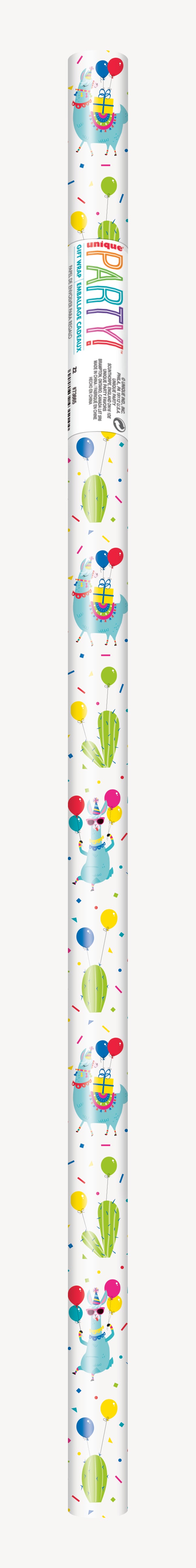 Lama Birthday Party  Gift Wrap
