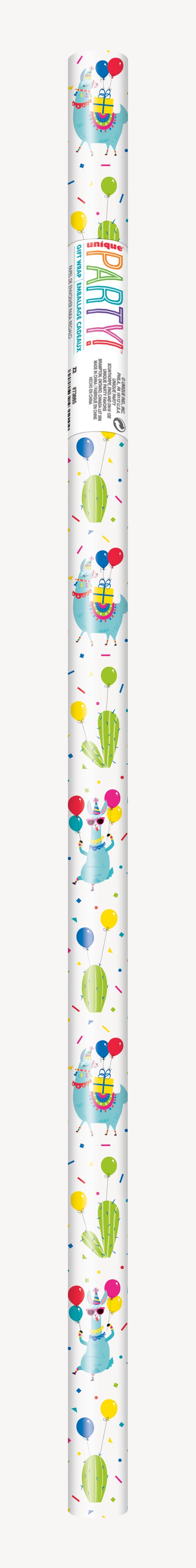 Lama Birthday Party  Gift Wrap