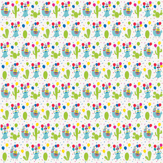 Lama Birthday Party  Gift Wrap