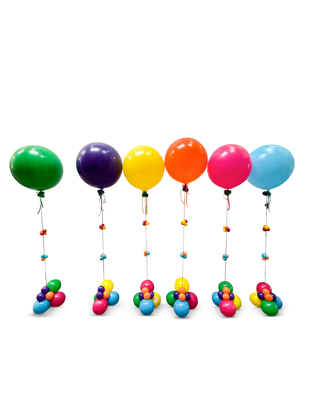 24" balloon with bubble cluster tail