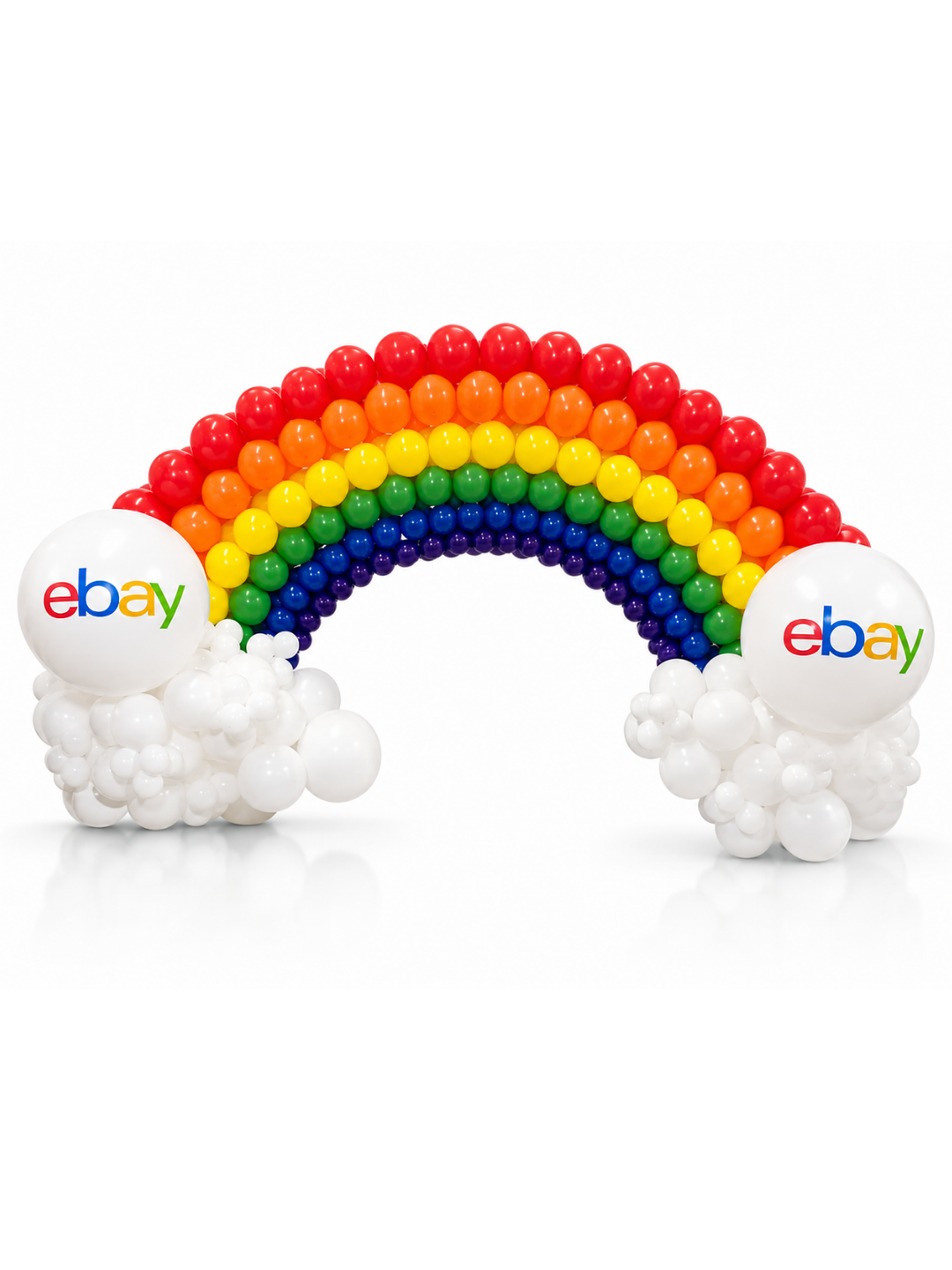 8ft balloon Rainbow with custom messages (installation included)