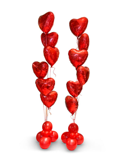 Foil Heart Balloon Bouqet (Qty: 1)