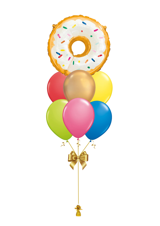 Giant Donut Foil Balloon Bouquet