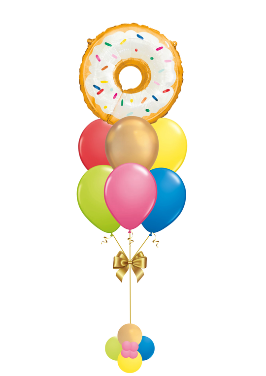 Giant Donut Foil Balloon Bouquet