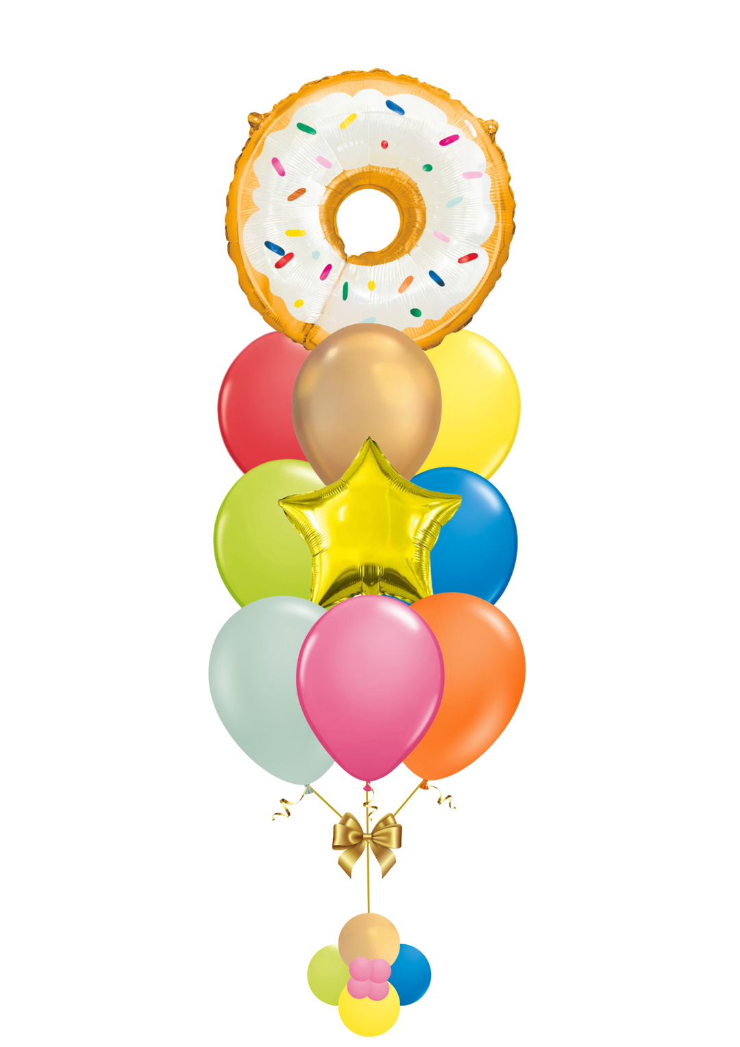 Giant Donut Foil Balloon Bouquet