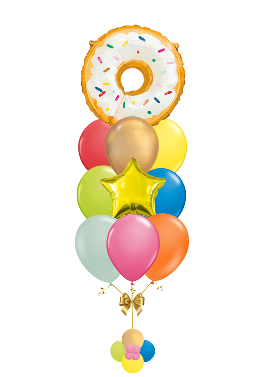 Giant Donut Foil Balloon Bouquet