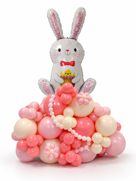 Bunny Balloon on Cluster Stand