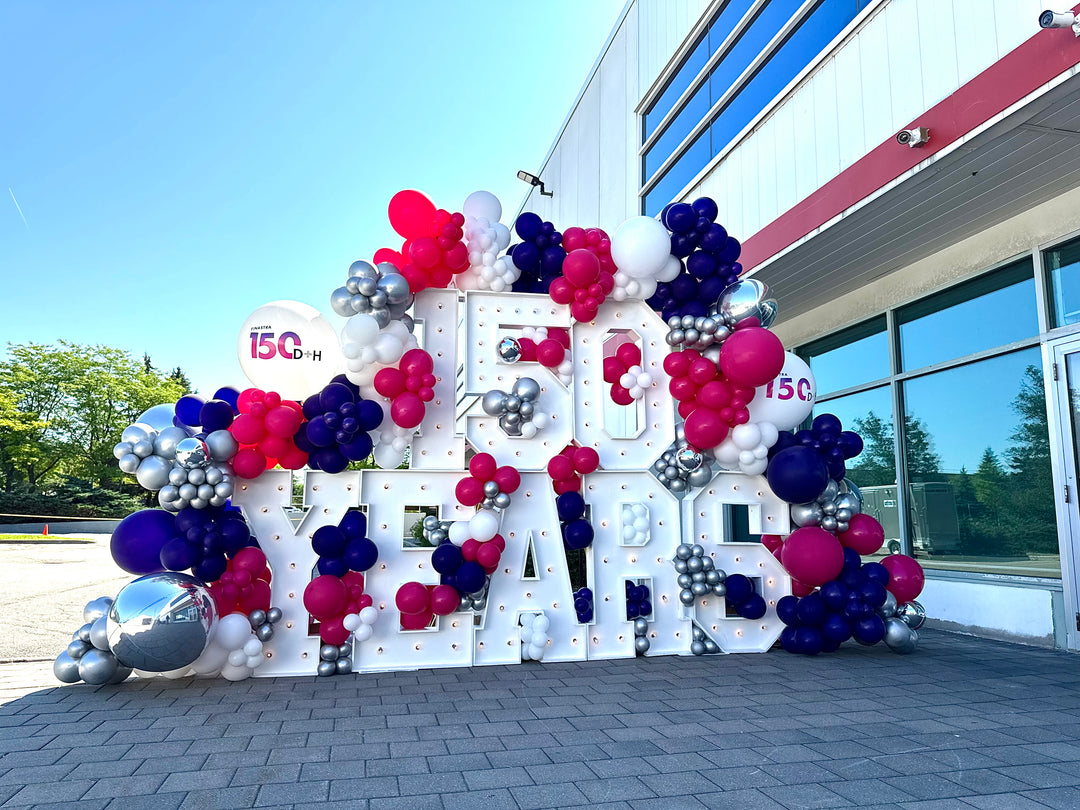 150 Years Marquees with 30ft balloon garland