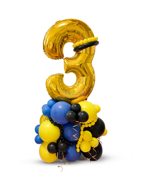 34" Number on Air-filled balloon stand