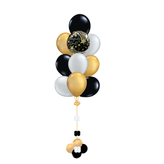 Black and Gold Graduation Bouquet