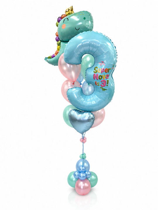 Baby_saurus_Dino_Balloon_Bouquet_with_number