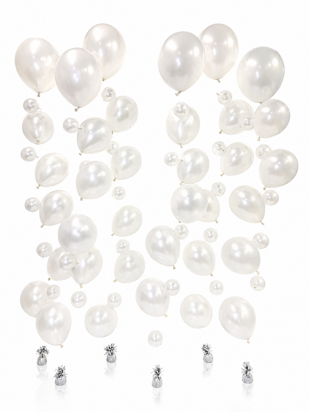 Bubble floating cascading balloons  (5 strands)