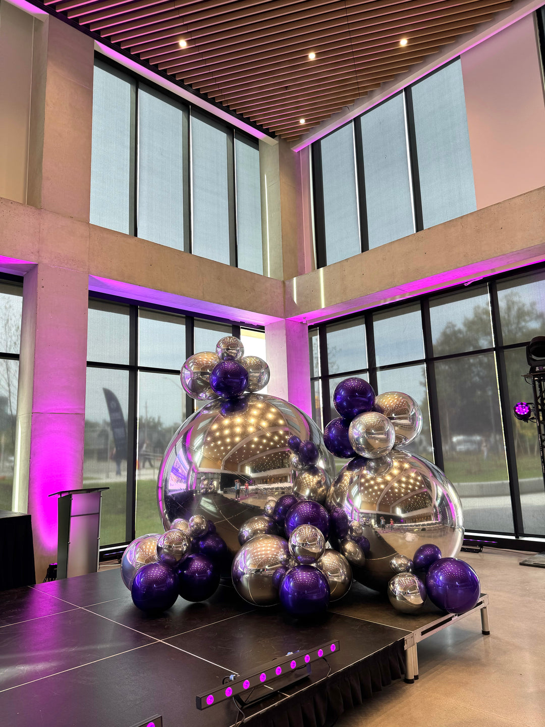 Sphere install silver and purple (email for pricing)