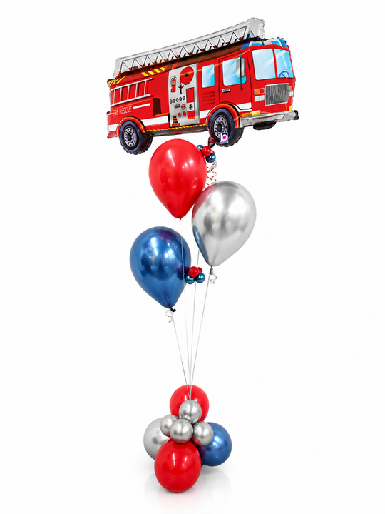 Fire truck balloons