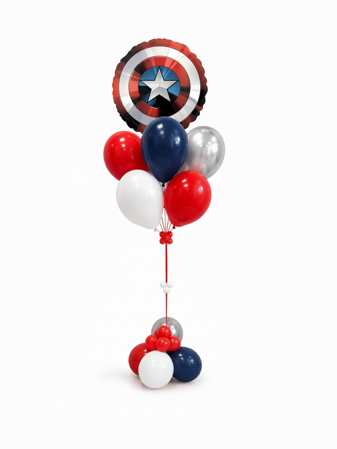 Captain America Balloon Bouquet