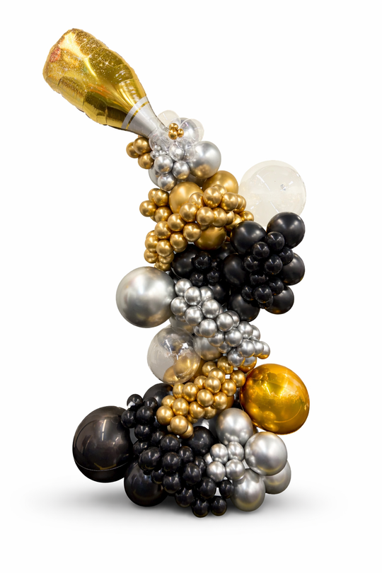 Champagne cluster balloon freestanding
