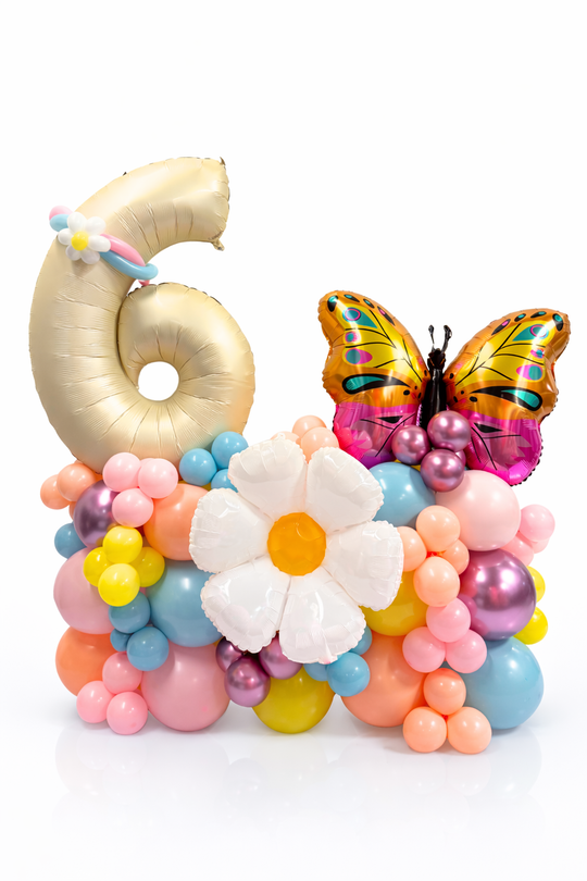 Butterfly Balloon Birthday Cluster Stand