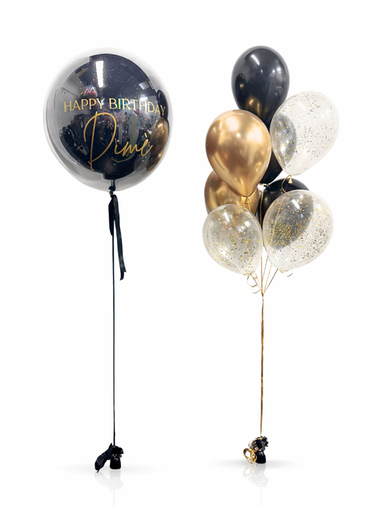Clear_double_stuffed_custom_message_3ft_with_confetti_bouquet