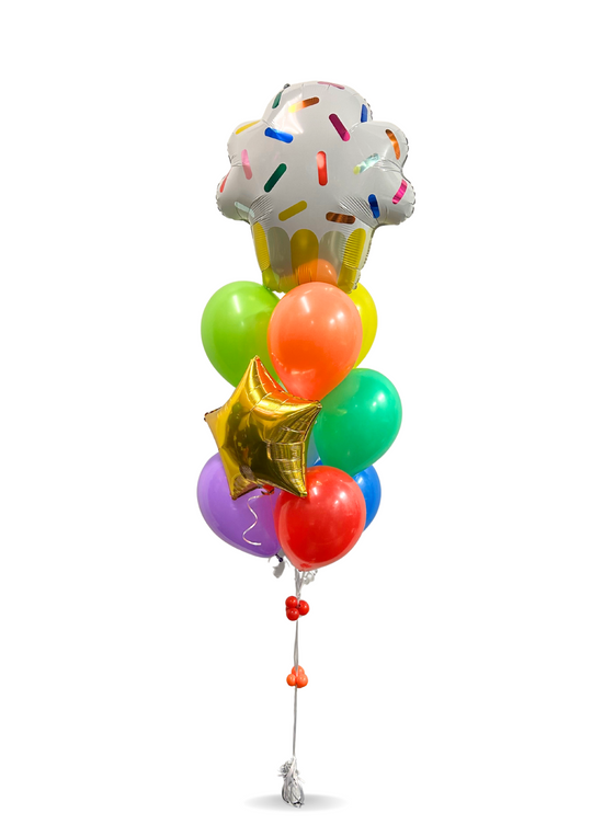 Cupcake Foil Balloon Bouquet