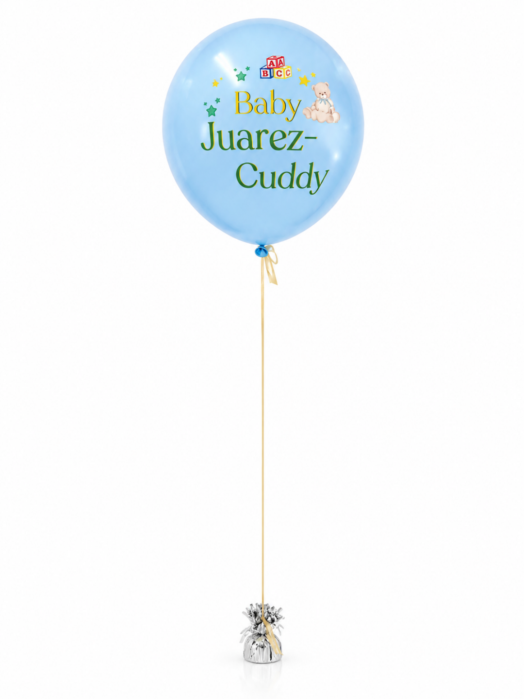 Custom_36_balloon_with_logomessage_and_1_inch_Satin_ribbon