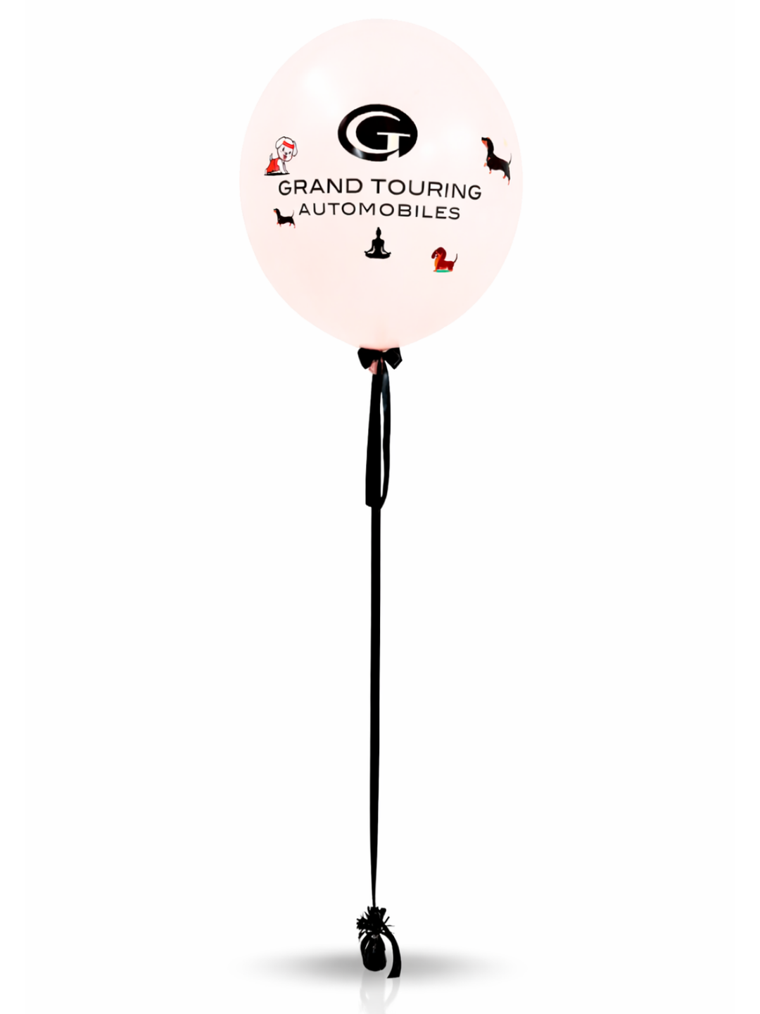 Custom_36_balloon_with_logomessage_and_1_inch_Satin_ribbon