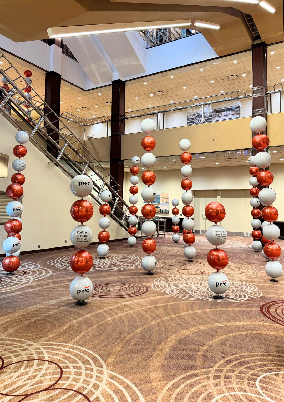 Custom Abstract Orbz pillars (per strand)