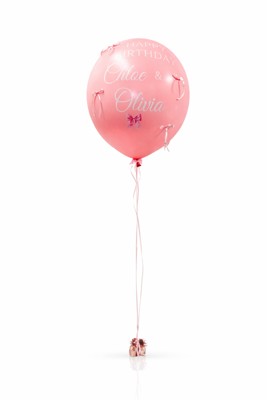 Custom Message 3ft Bow Balloon