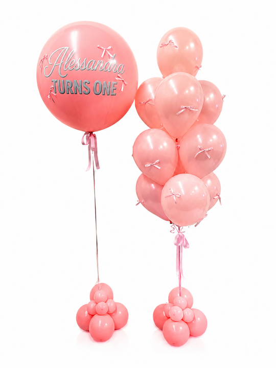 Custom_message_3ft_balloon_with_bow_accents_and_bow_bouquet