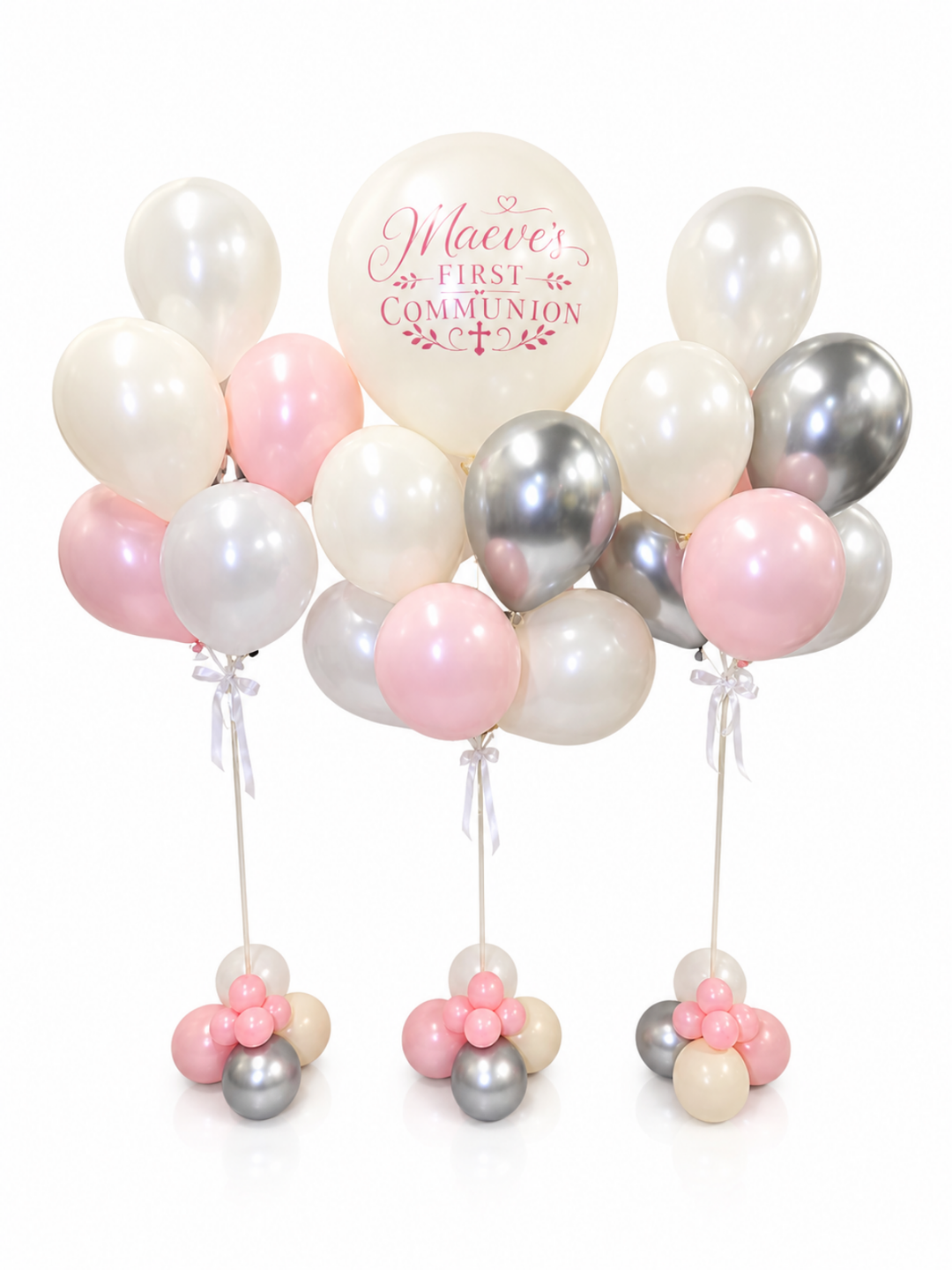 Custom_message_3ft_with_x2_7_balloon_bouquets_with_bubble_weights_and_bow_accents