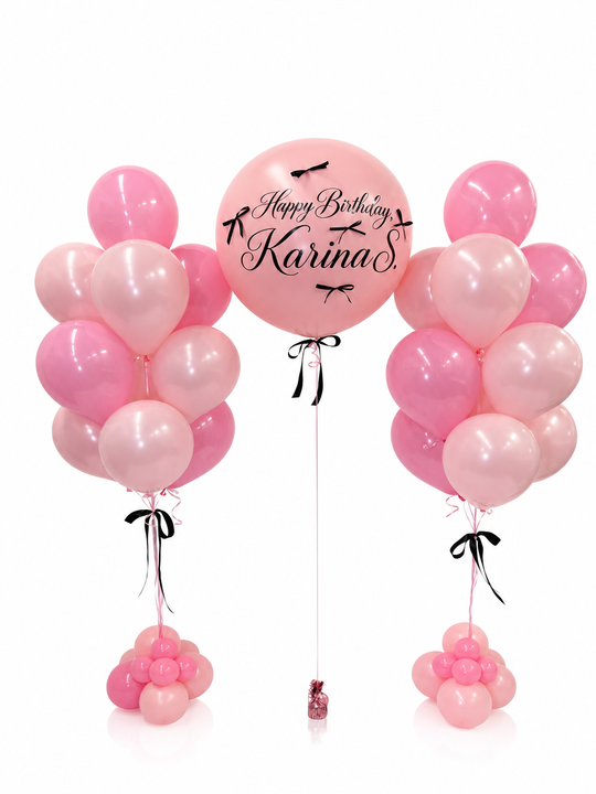 Custom message Birthday Bow Package