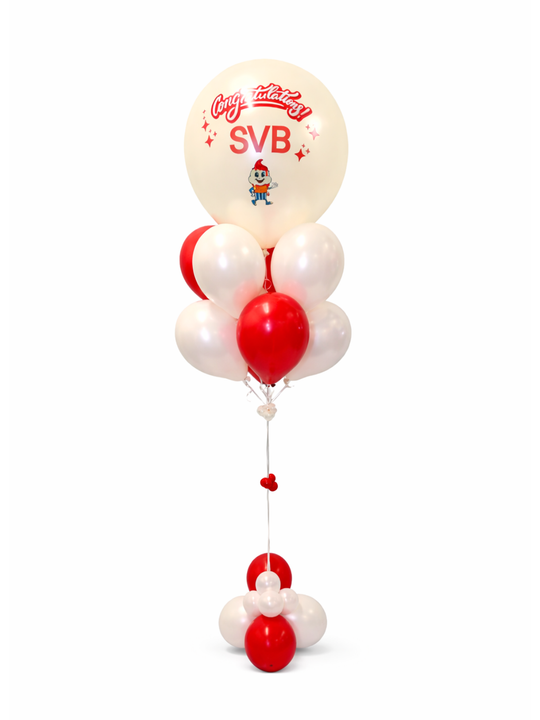 Custom message balloon bouquet