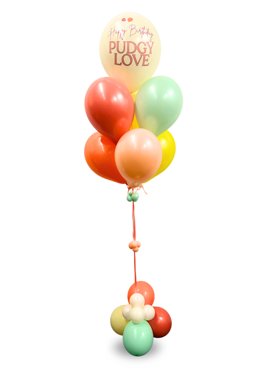 17" Custom message Balloon Bouquet (qty 1)