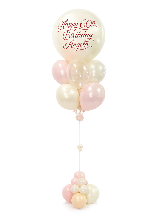 Custom message birthday bouquet