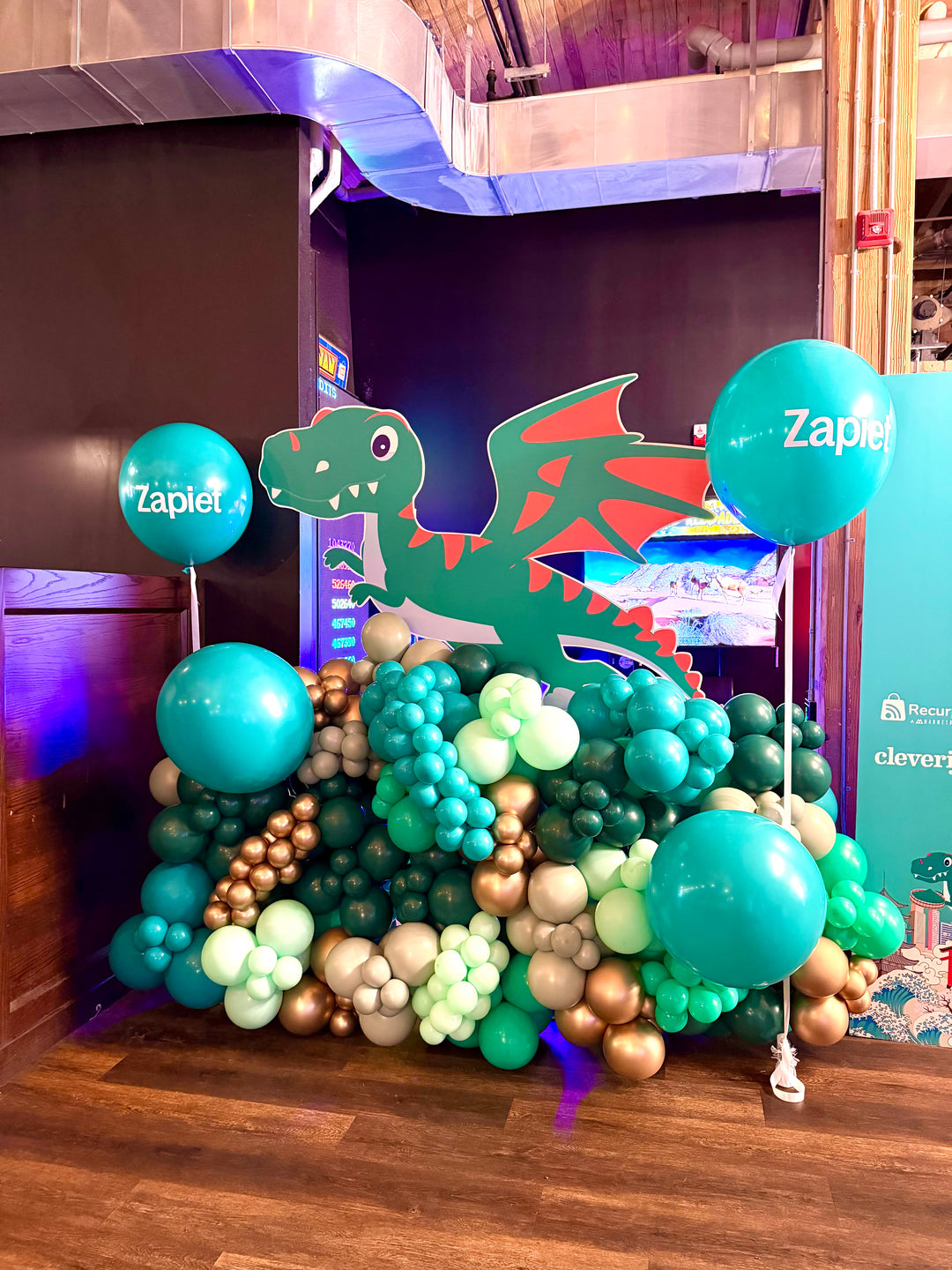 Custom balloon installation for Zapiet (not including marquees)