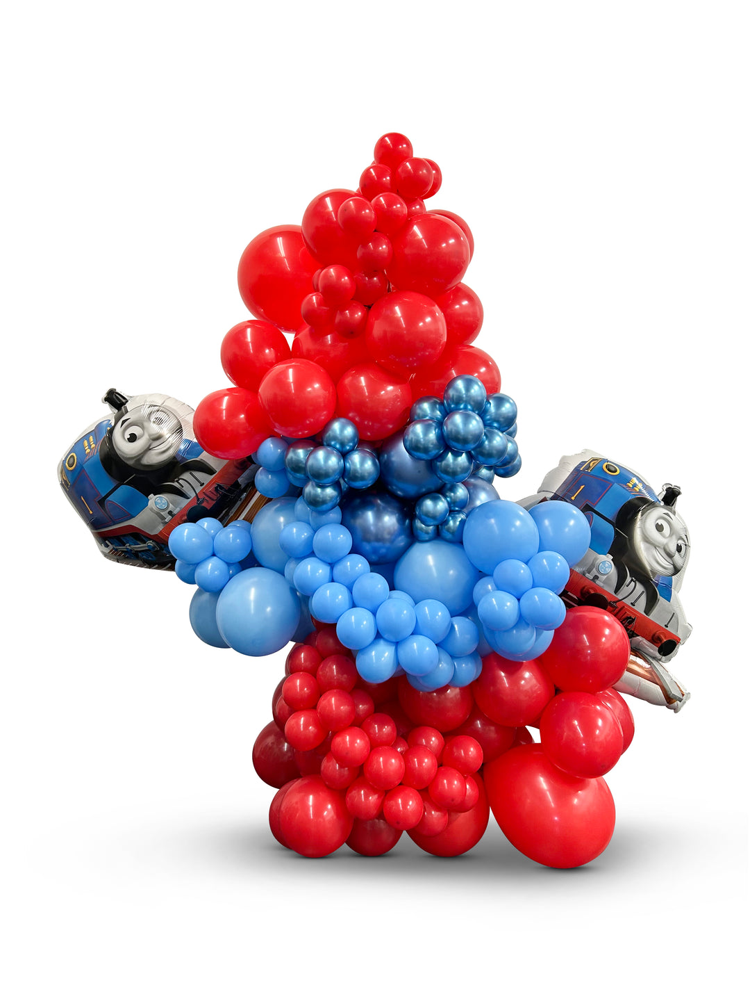 6ft thomas the train balloons engine free standing cluster