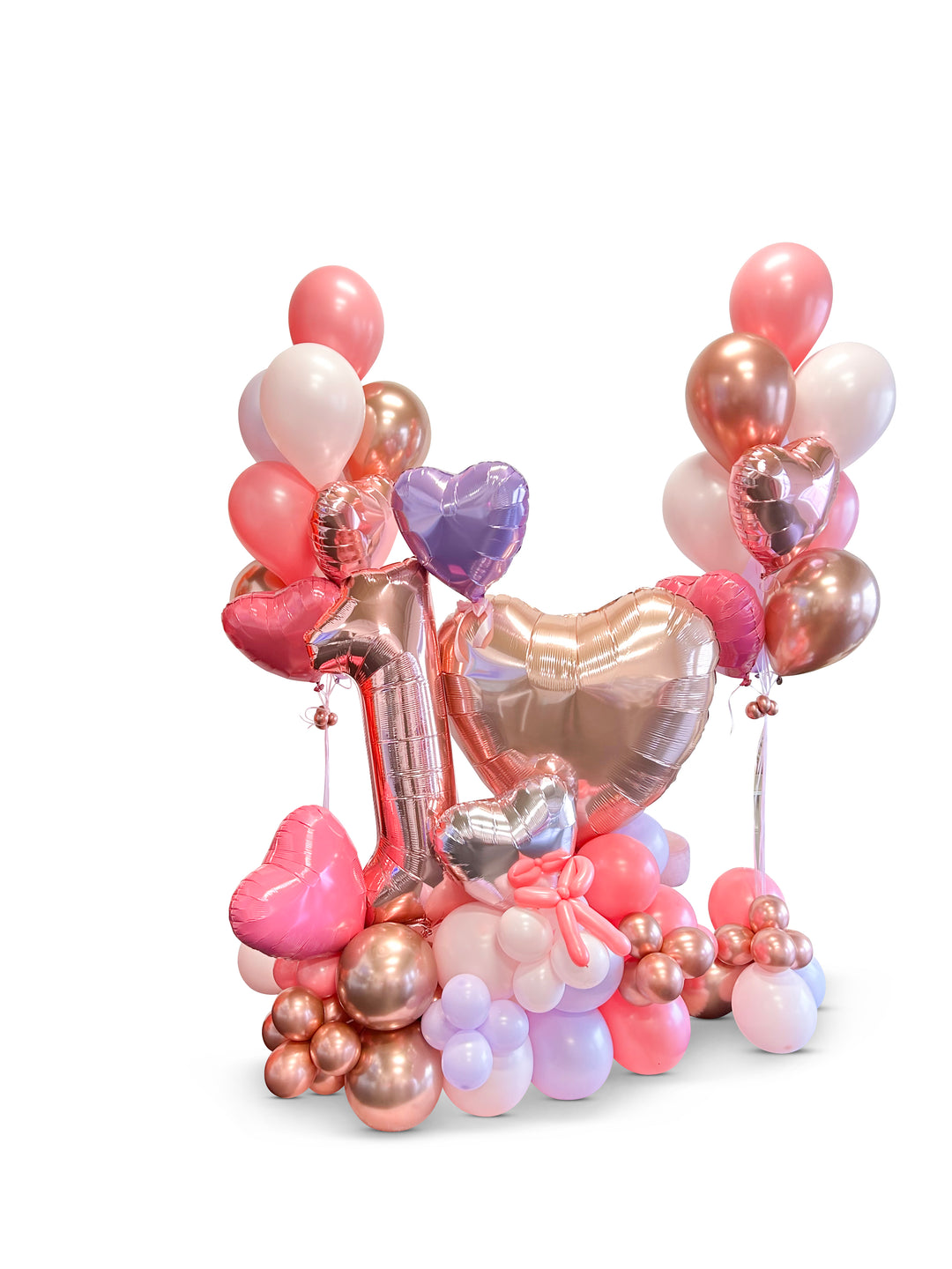 Bubble Cluster Stand balloon Heart package