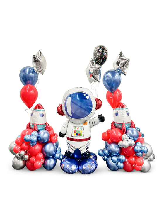 Astronaut Space Explorer 4 feet tall--Rockets Stand by for Launch