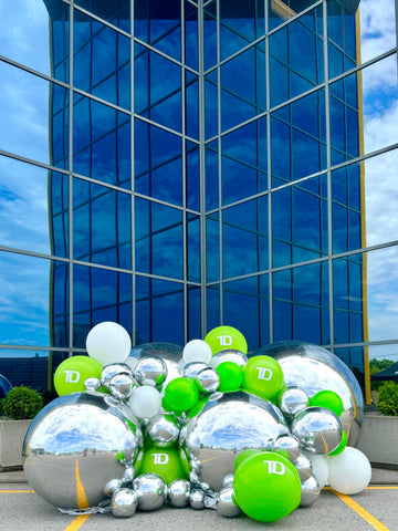 Silver Giant Sphere Installation