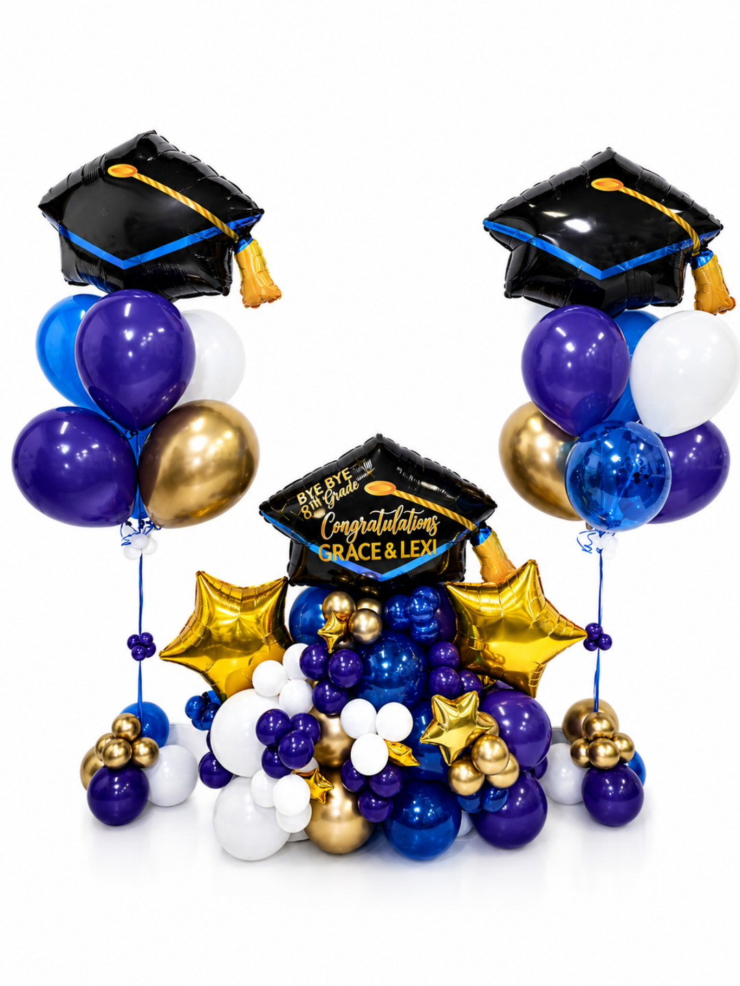 Graduation 2026 Balloon Cluster Stand Package
