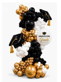 Graduation Freestanding Balloon Garland 7ft tall