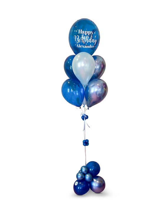 17" Custom message Balloon Bouquet