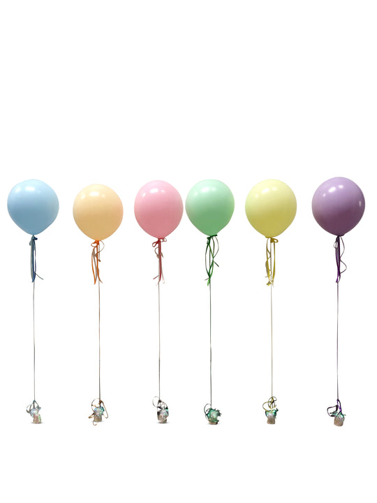 pastel colours balloons