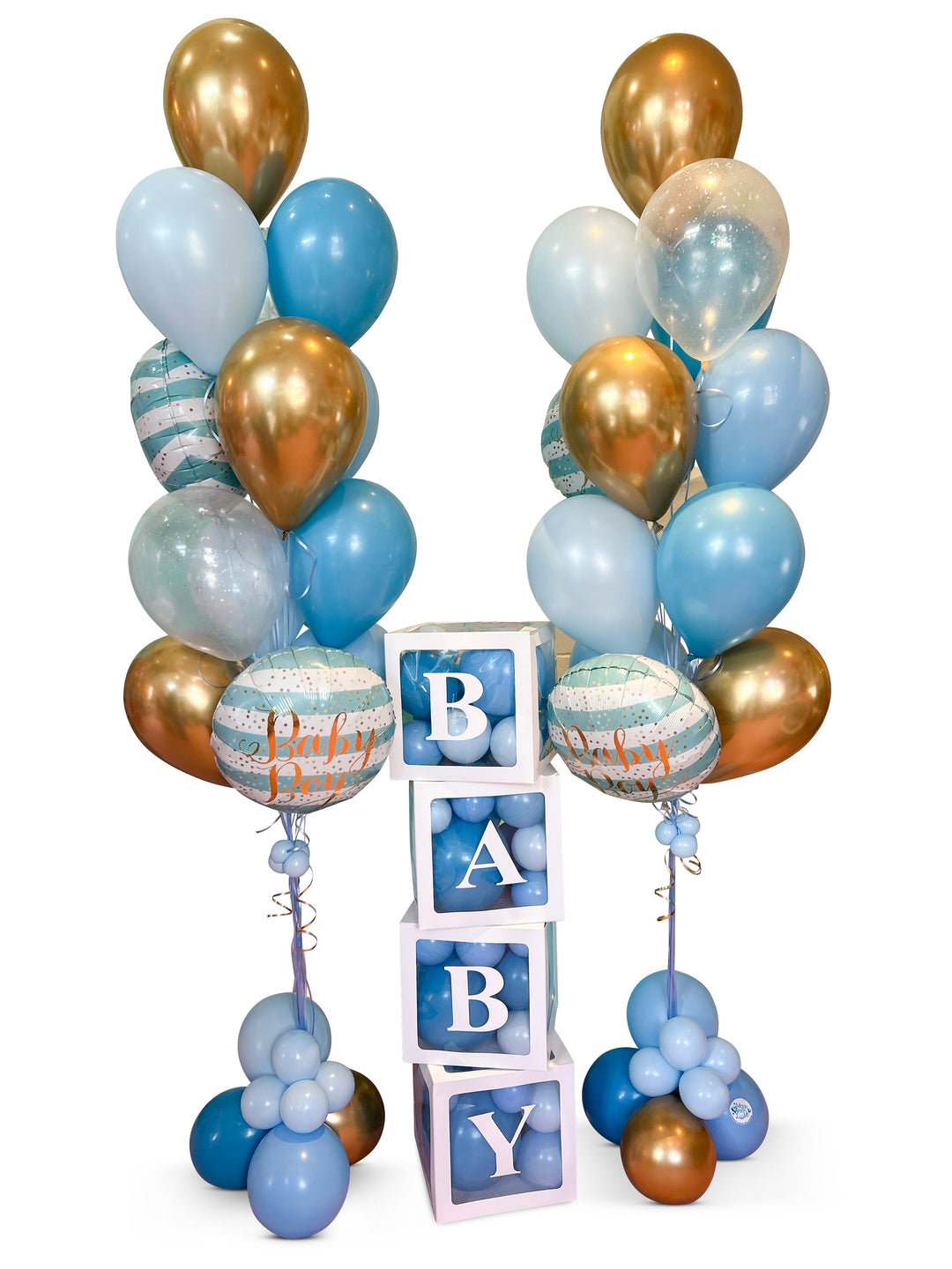 Baby Blocks and Balloon Bouquet Package
