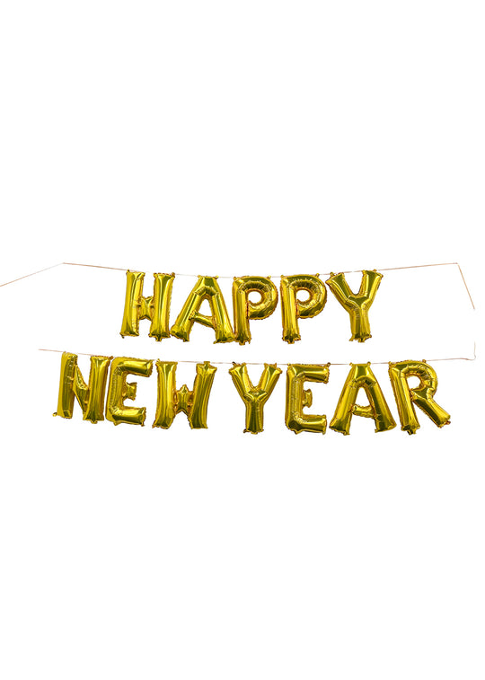 Air filled on string with hooks (Happy New Year)