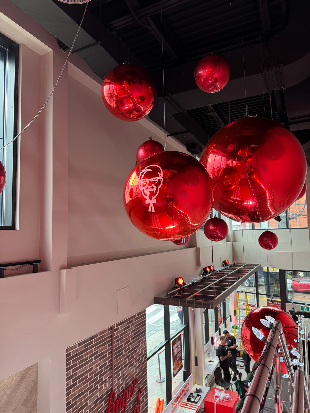Orbz and Sphere Installation- KFC