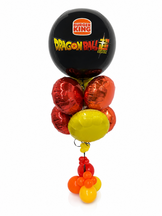 Jumbo custom message orbz bouquet (all foil)