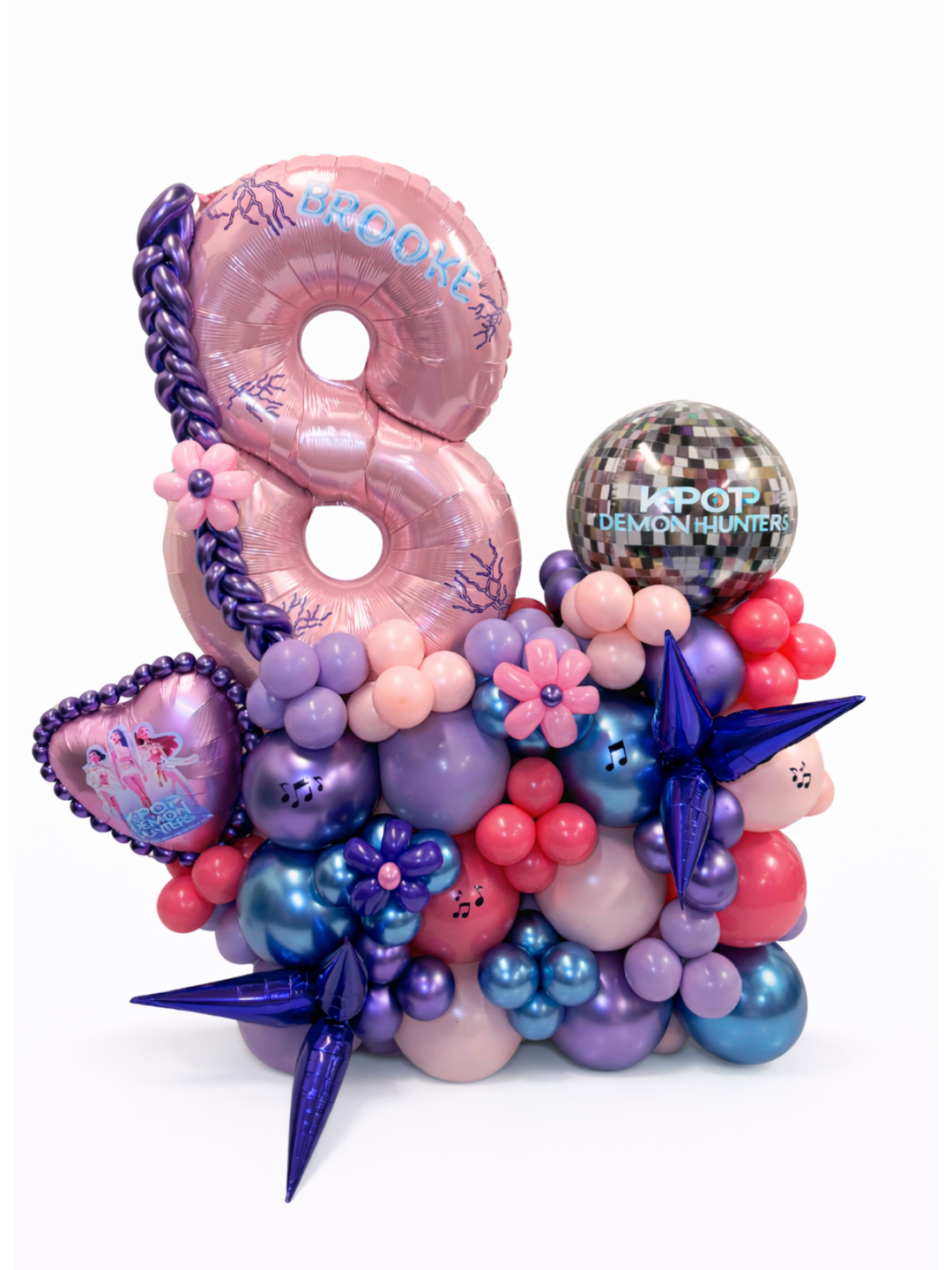 K-Pop_demon_hunter_theme_custom_balloon_cluster_stand