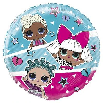 LOL Surprise Round Foil Balloon Bouquet