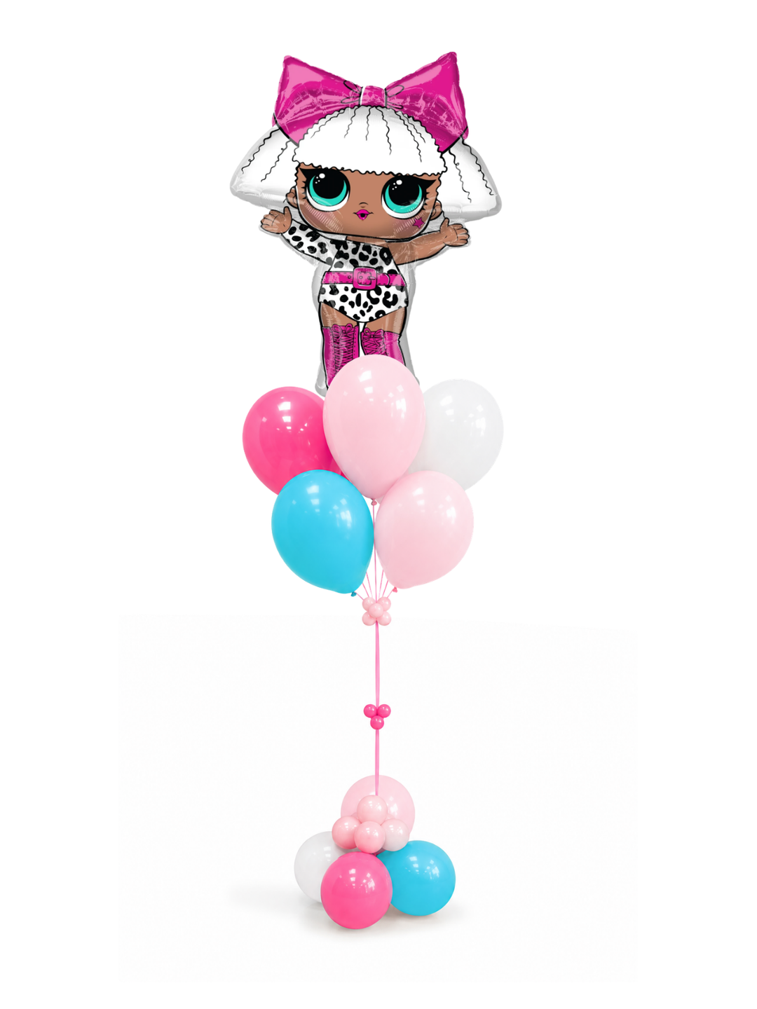 LOL Surprise Round Foil Balloon Bouquet Main character