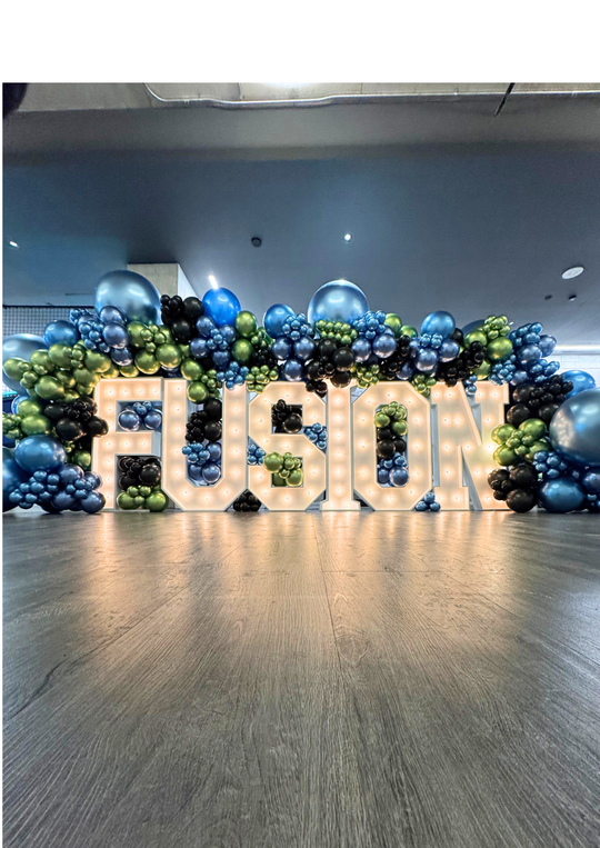 Marquees with full balloon garland